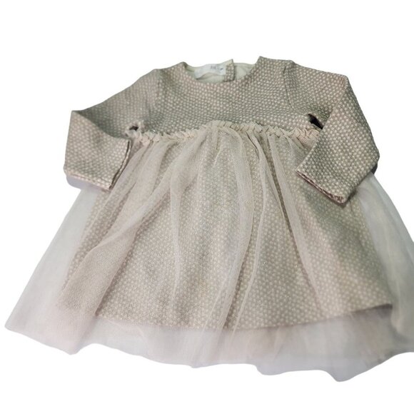 Zara Baby Long Sleeve Dress 9-12 Months - Picture 1 of 10